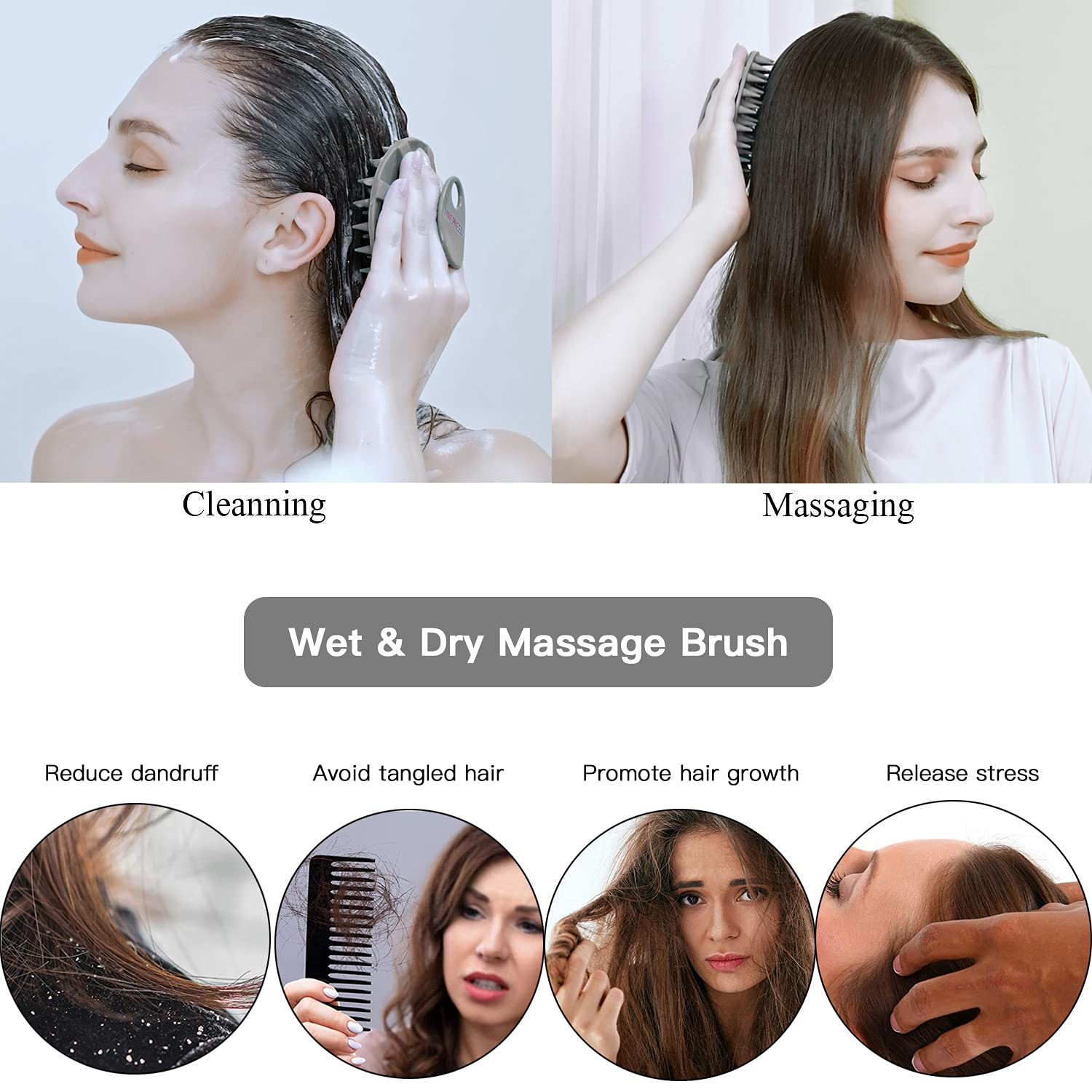 Silicone Scalp Massager Brush